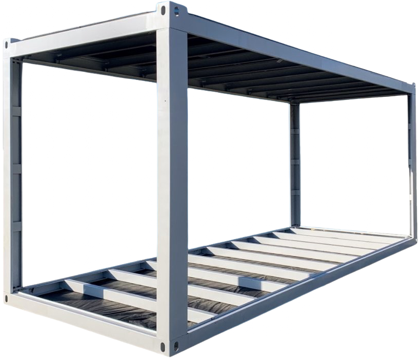 Ukázková konstrukce rámu od kontejneru Modulobox s rozměry 6000x3000mm.